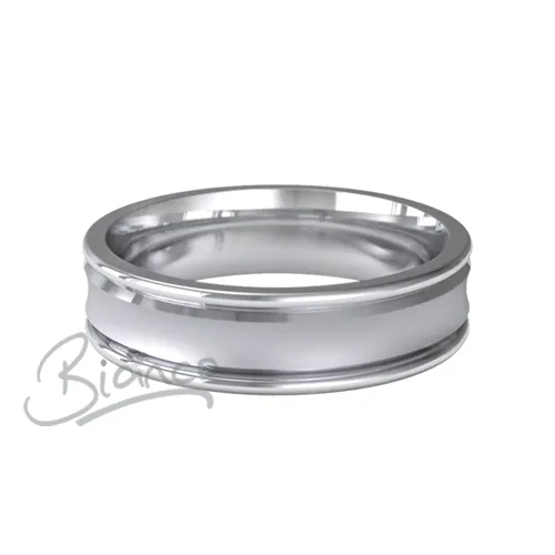 Special Designer Platinum Wedding Ring Caresse 